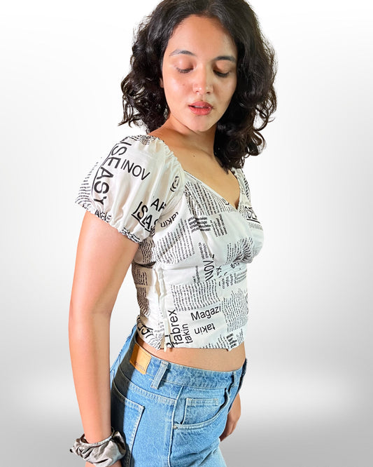 Cool & trendy printed wrap top