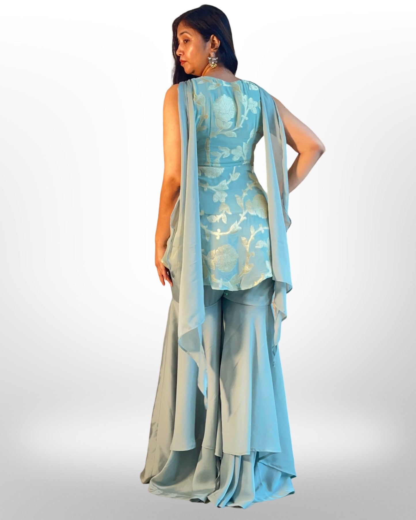 Garara pants with short tunic kurta